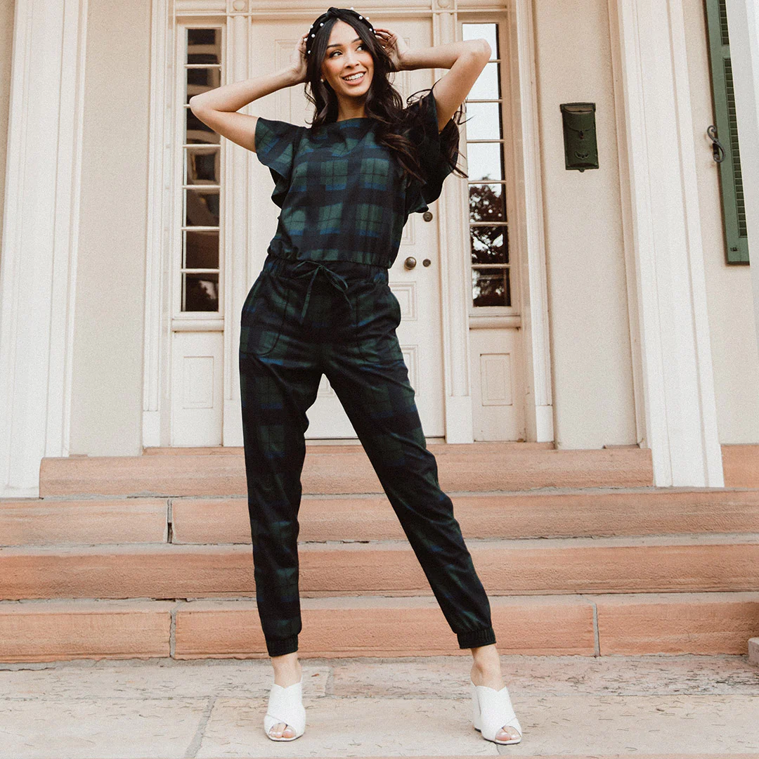 9 to 9 Jumpsuit, Mistletoe - Image 2