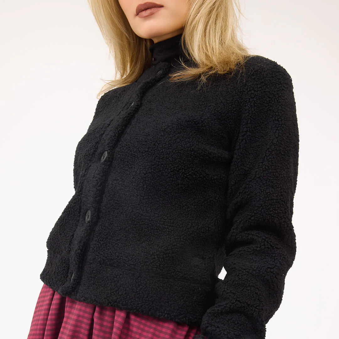 Alta Sherpa Cardigan, Black - Image 7