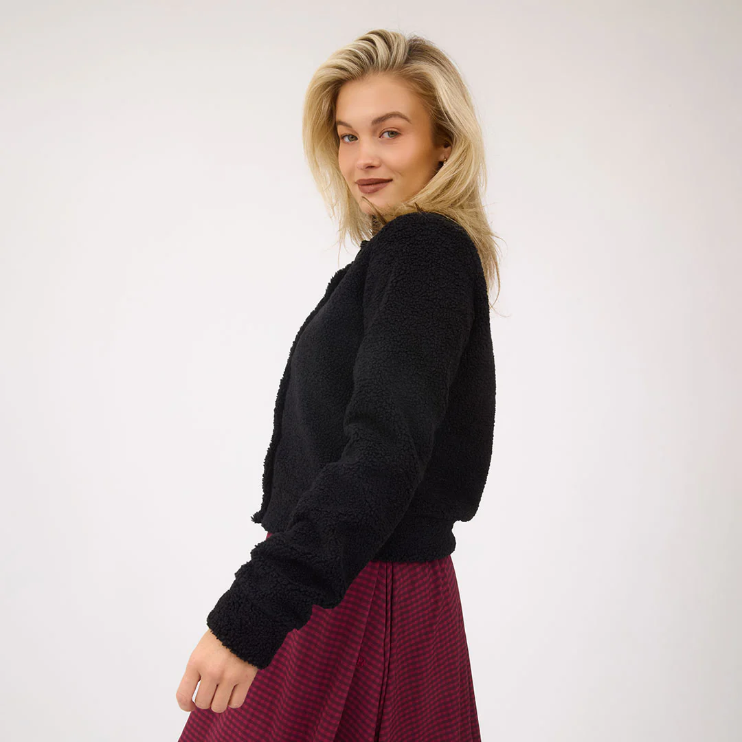 Alta Sherpa Cardigan, Black - Image 8