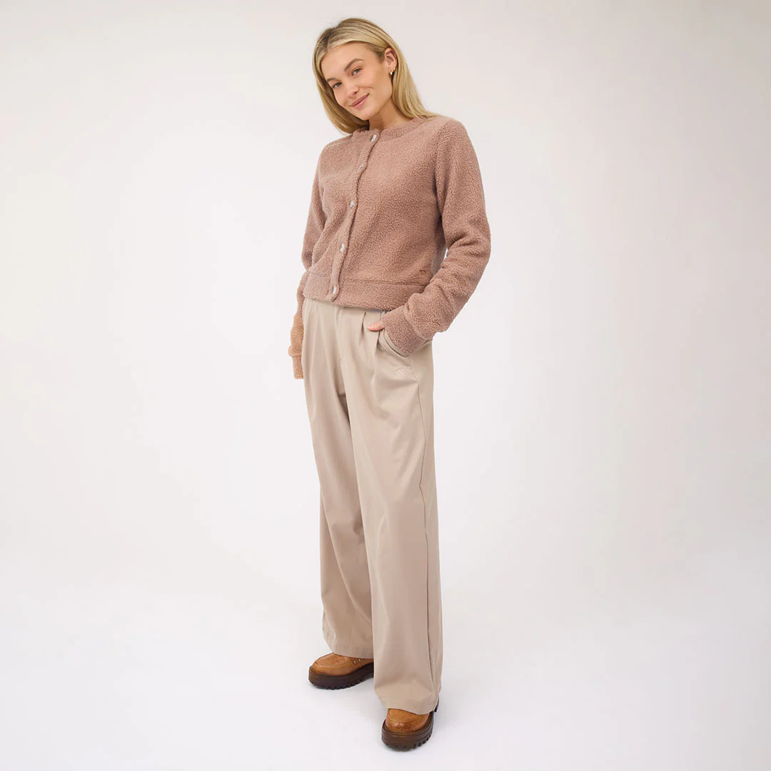 Alta Sherpa Cardigan, Toffee - Image 5