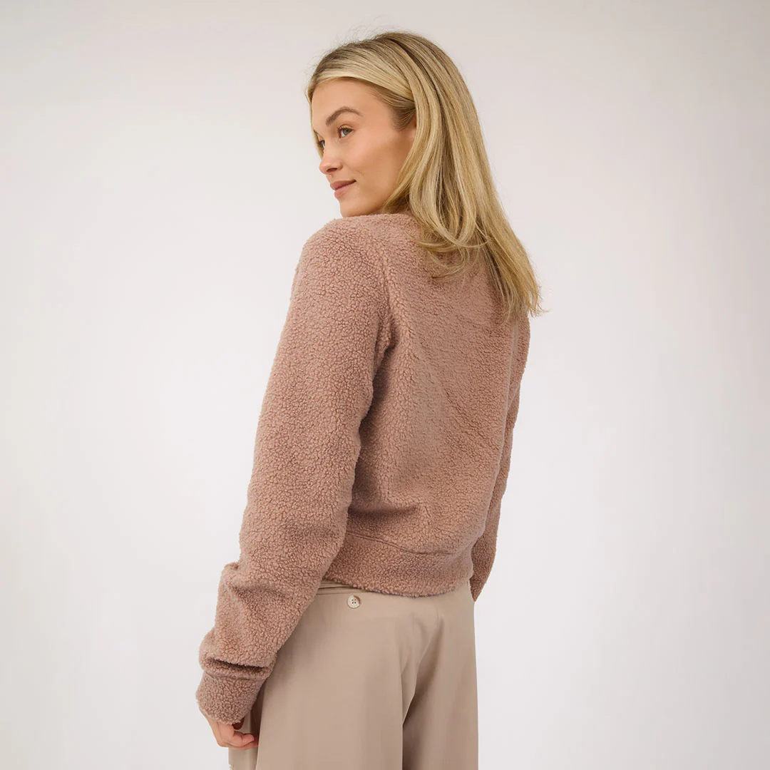 Alta Sherpa Cardigan, Toffee - Image 7