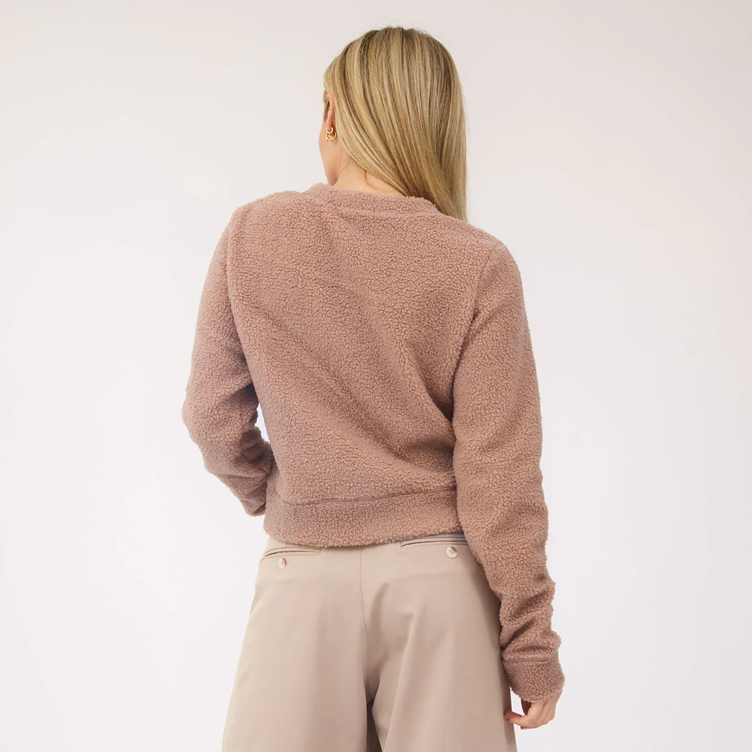 Alta Sherpa Cardigan, Toffee - Image 8