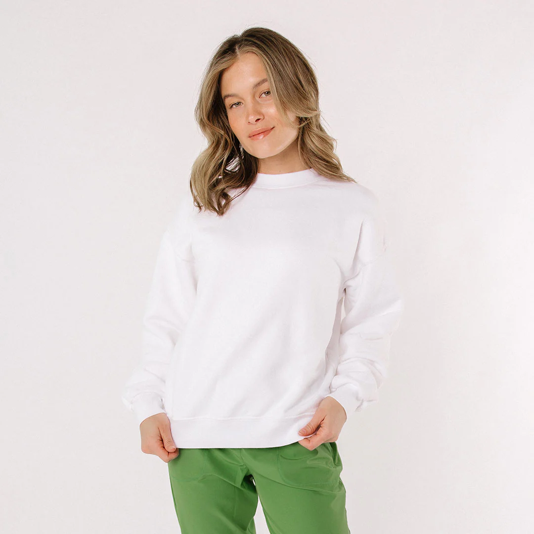 Arrive Crew, White
