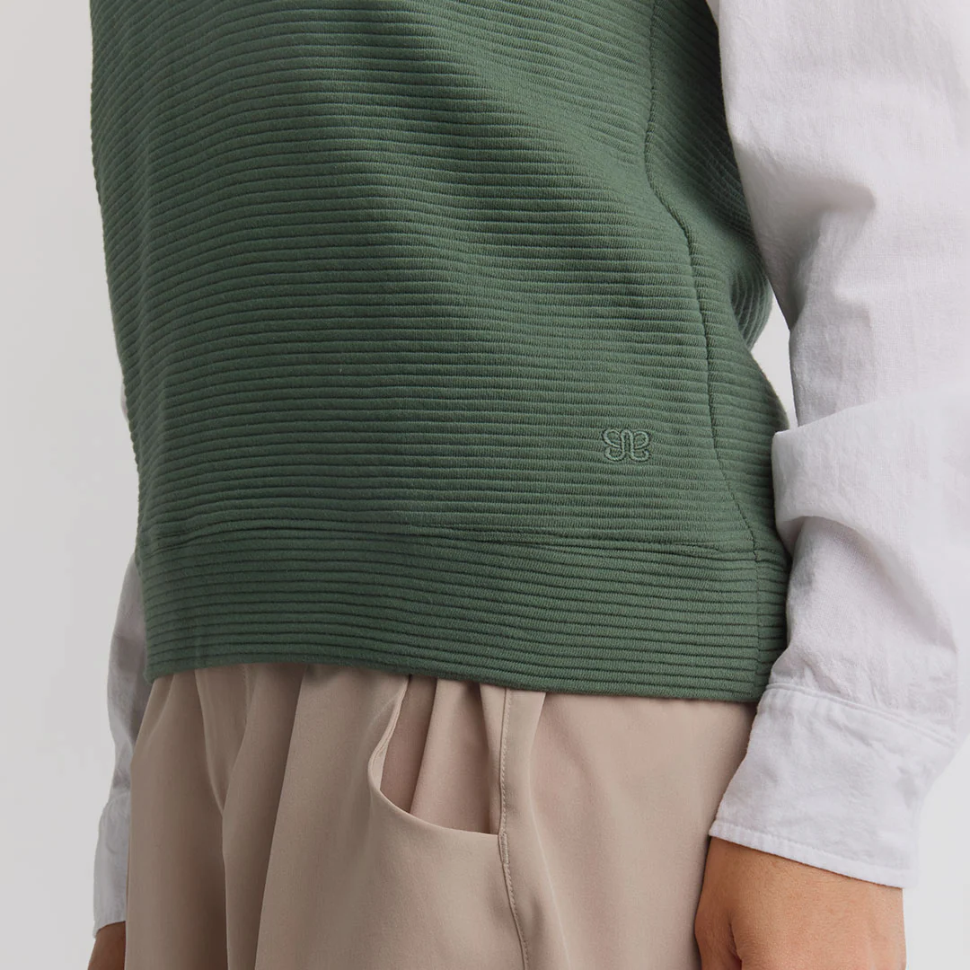 Atlas Ribbed Vest, Green - Image 4