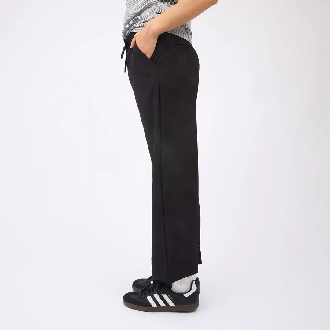 Audrey Mid Rise Wide Leg Pants, Black - Image 4