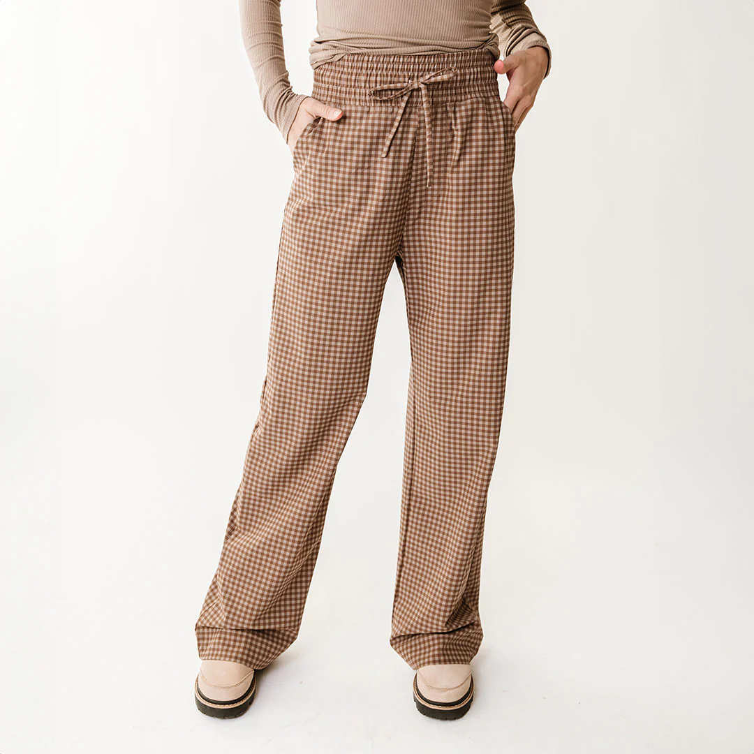 Audrey Trouser, Cinnamon Check - Image 10