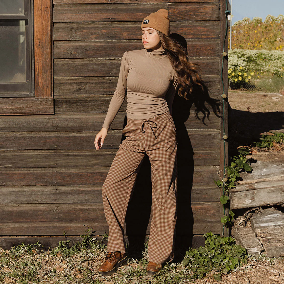 Audrey Trouser, Cinnamon Check - Image 4