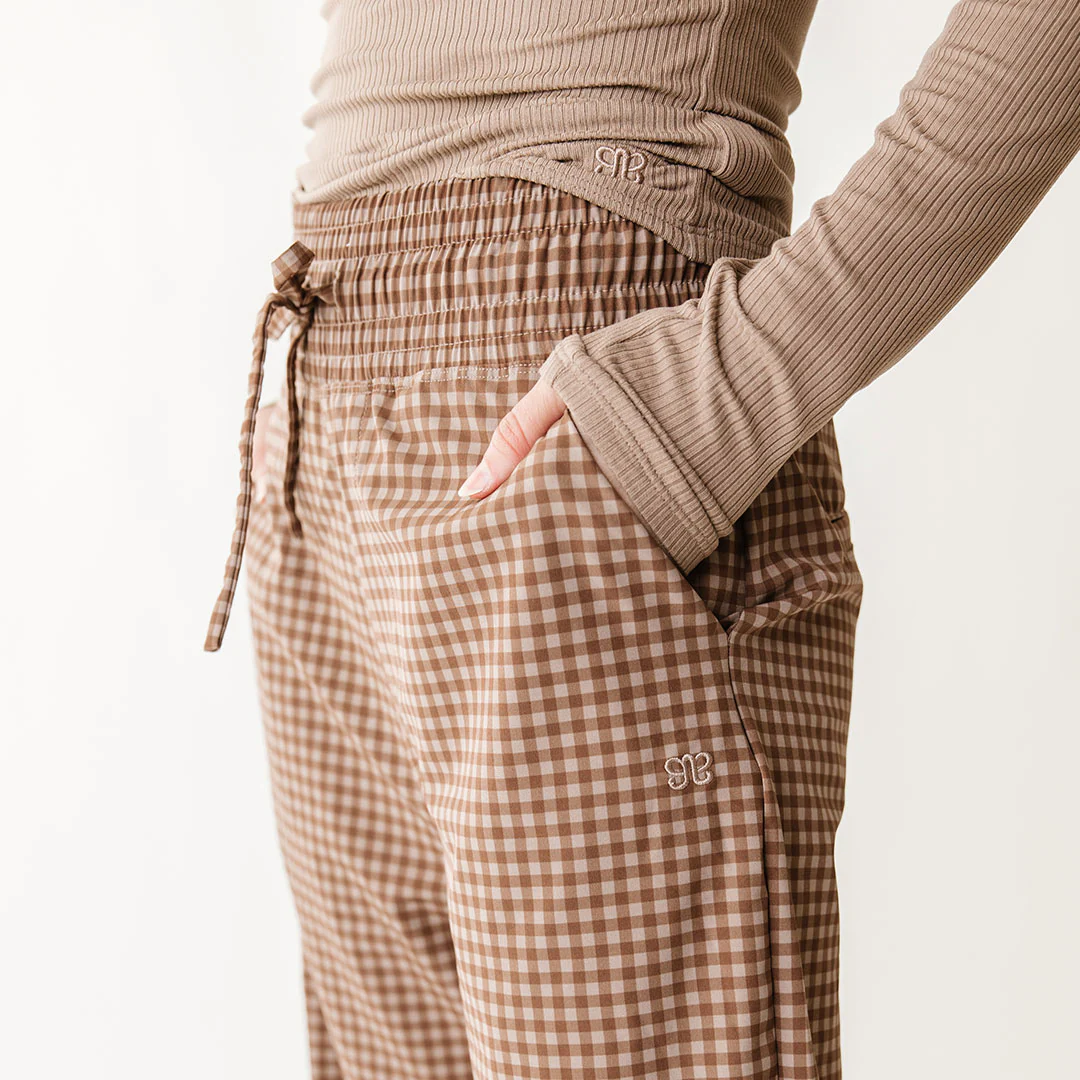 Audrey Trouser, Cinnamon Check - Image 9