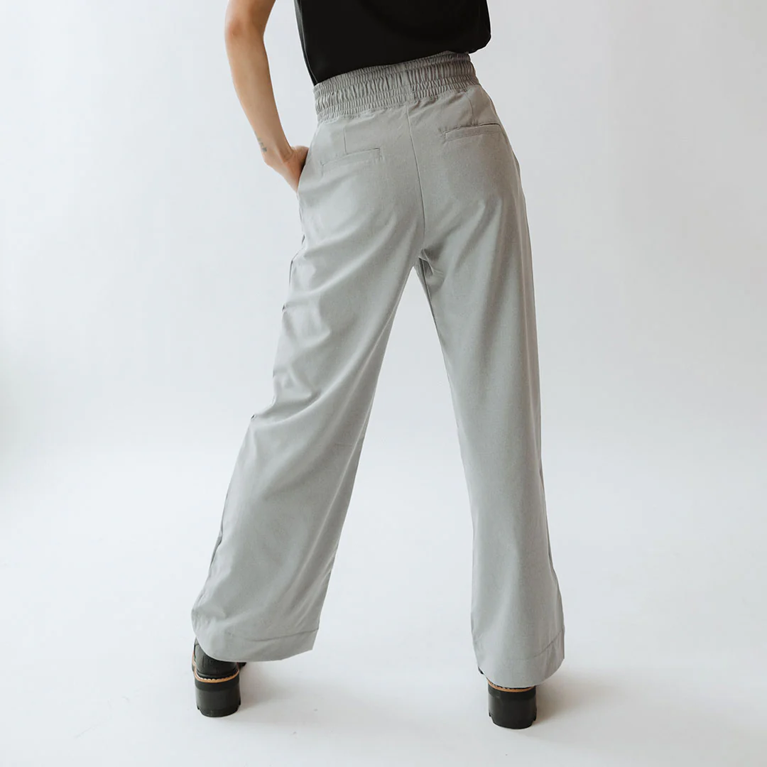 Audrey Trouser, Heather Light Grey - Image 3