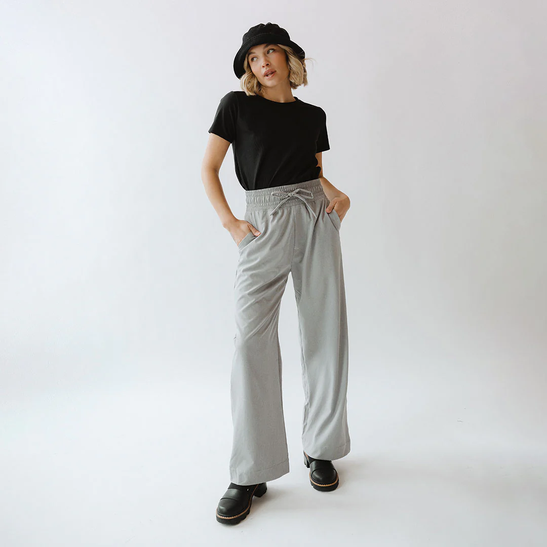 Audrey Trouser, Heather Light Grey - Image 7