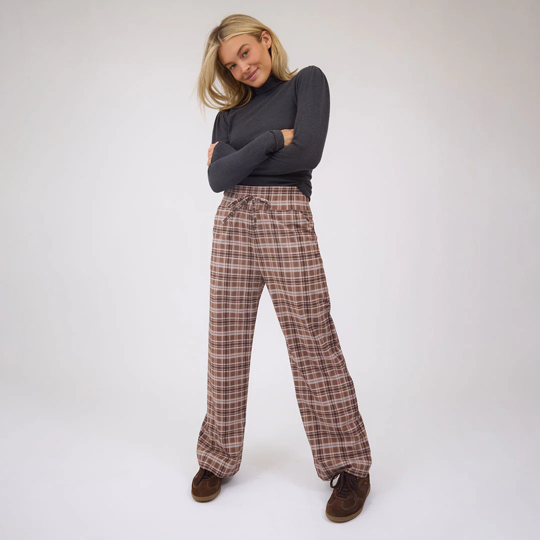 Audrey Trouser, Toffee Plaid - Image 12