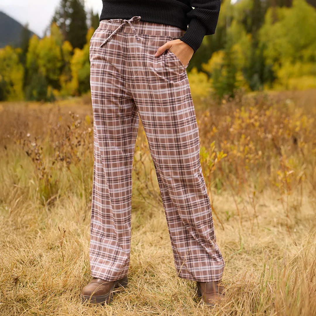 Audrey Trouser, Toffee Plaid - Image 3