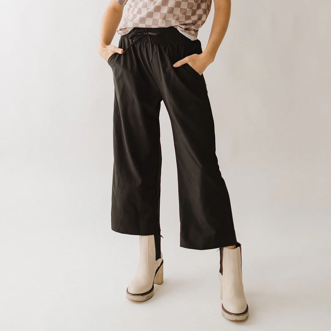 Audrey Wide Leg Pants, Black - Image 11