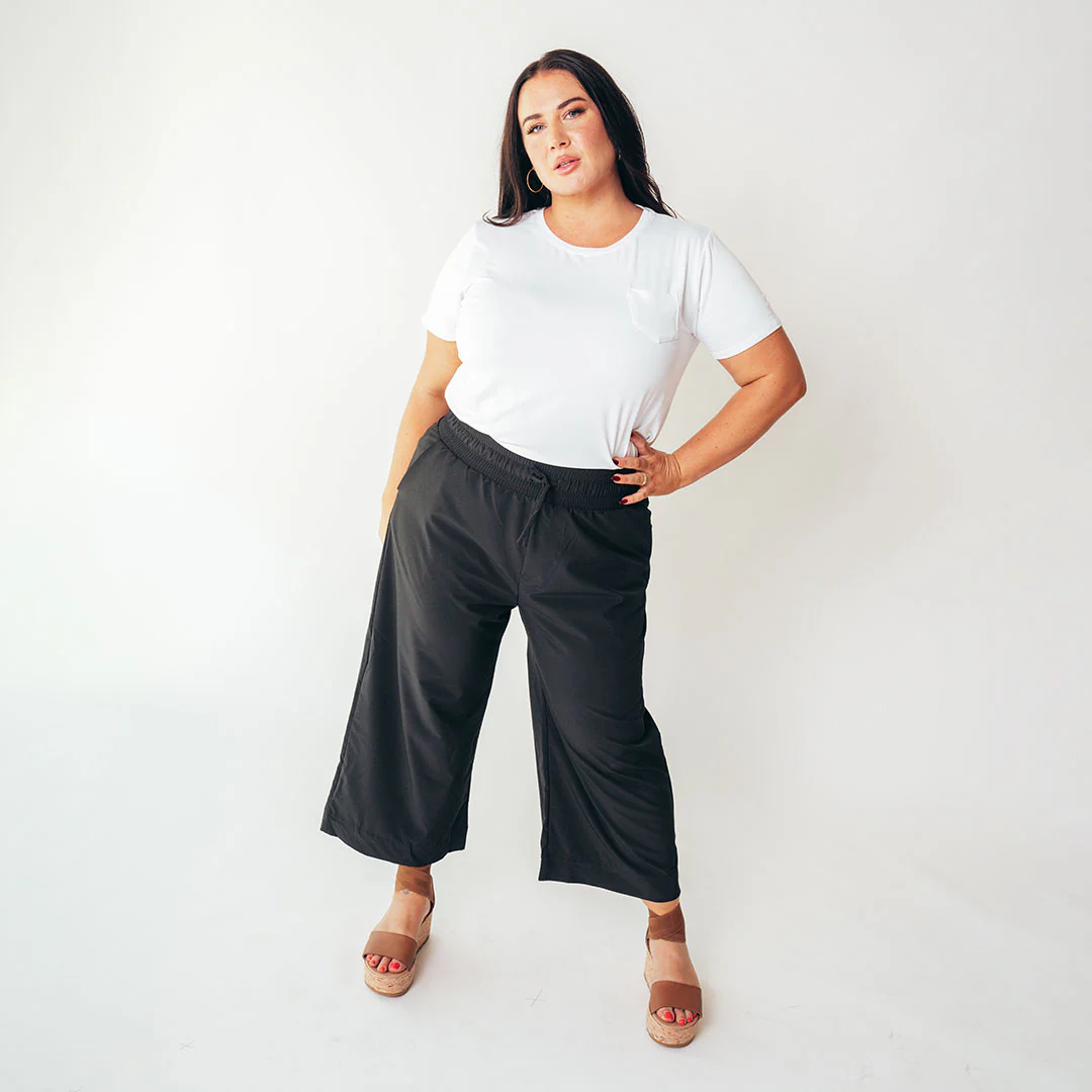Audrey Wide Leg Pants, Black - Image 12