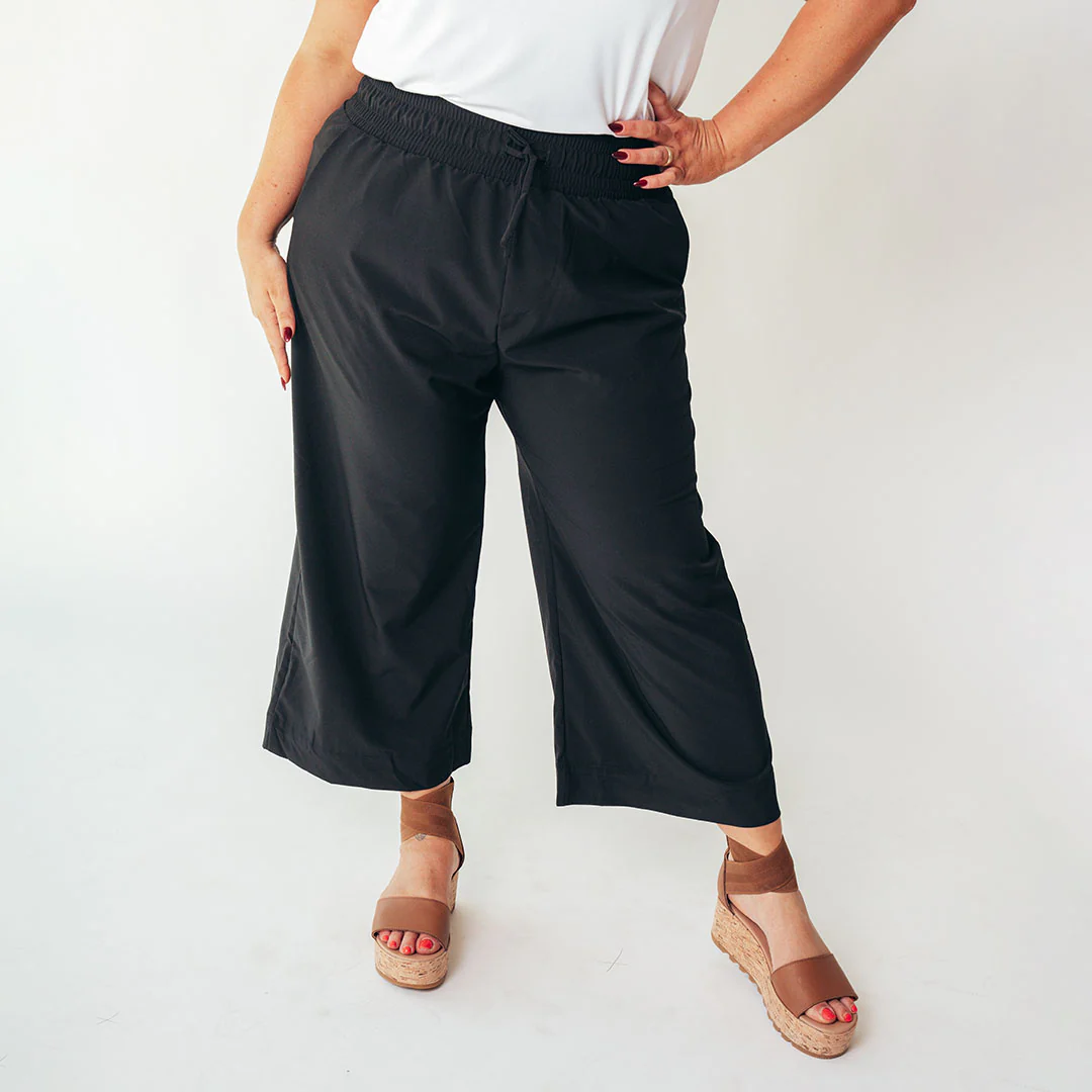 Audrey Wide Leg Pants, Black - Image 13