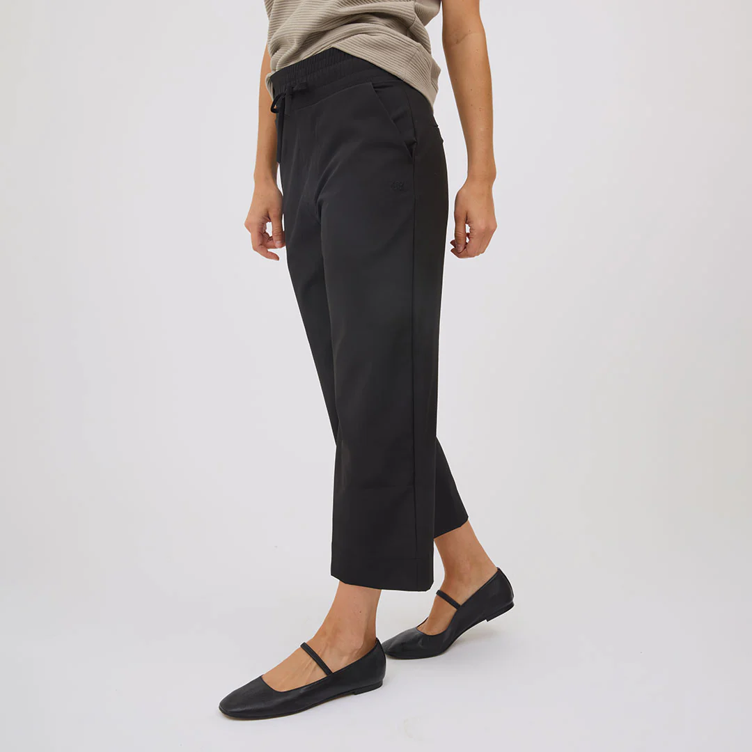 Audrey Wide Leg Pants, Black - Image 3