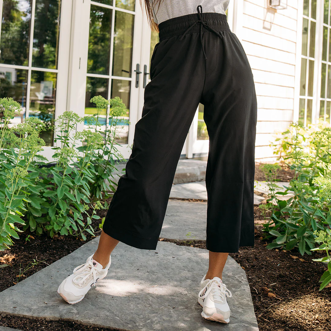 Audrey Wide Leg Pants, Black - Image 6