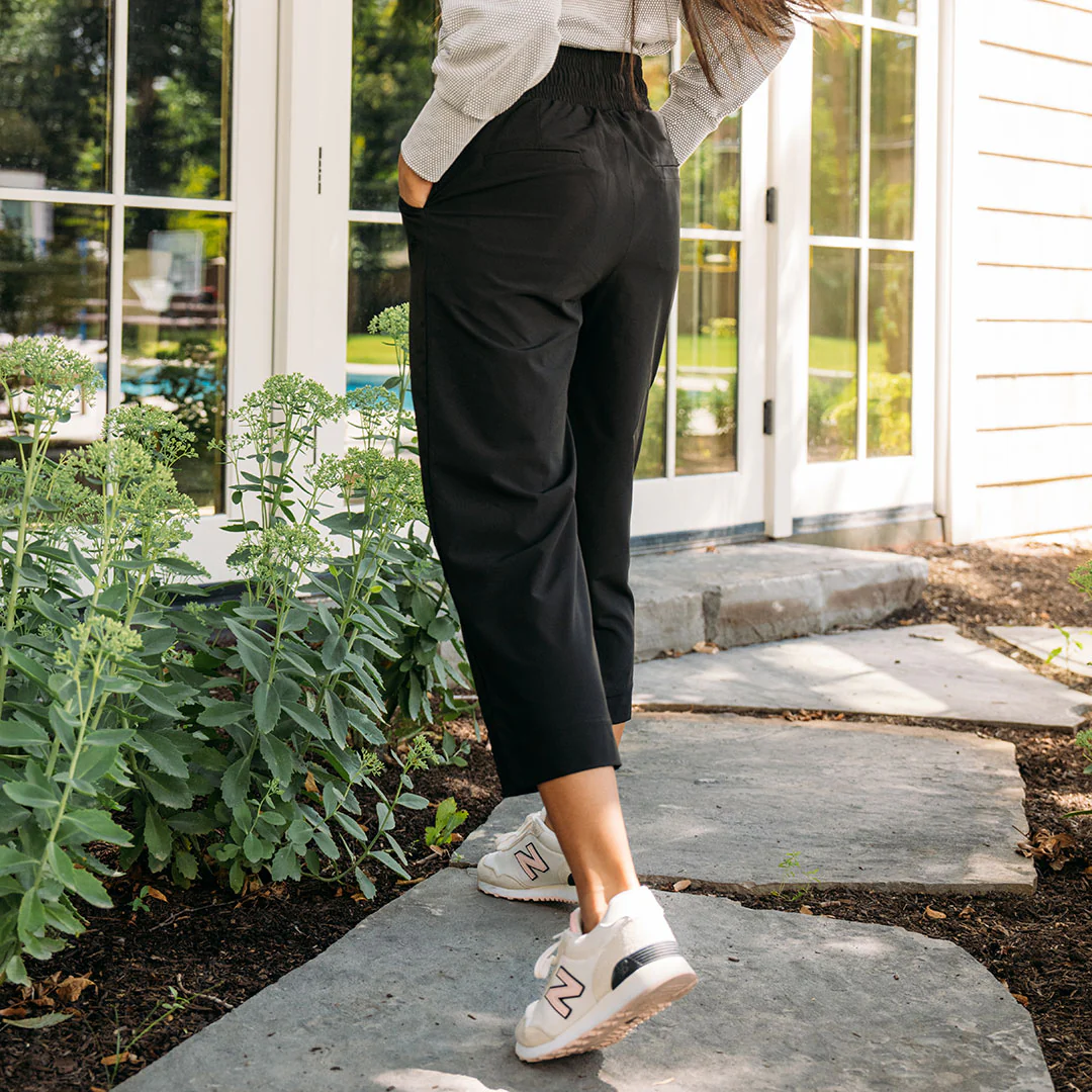 Audrey Wide Leg Pants, Black - Image 9
