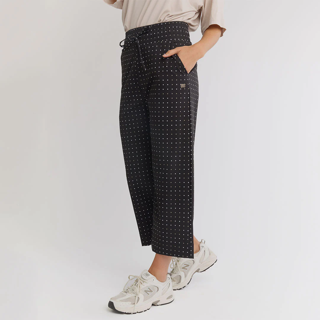 Audrey Wide Leg Pants, Dotty - Image 3