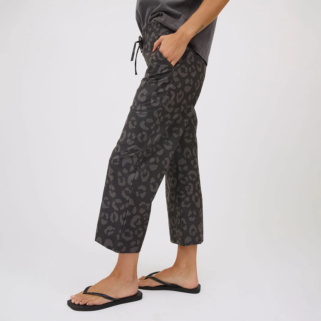 Audrey Wide Leg Pants, Leopard - Image 3