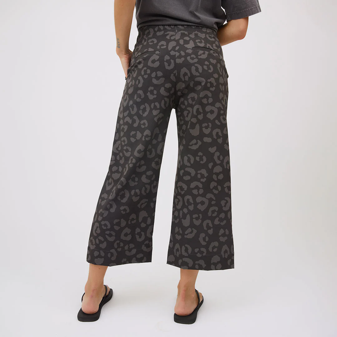 Audrey Wide Leg Pants, Leopard - Image 4