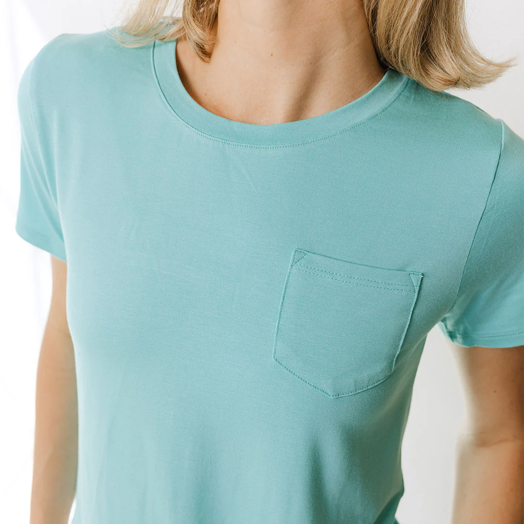 Basic Tee, Aqua - Image 5