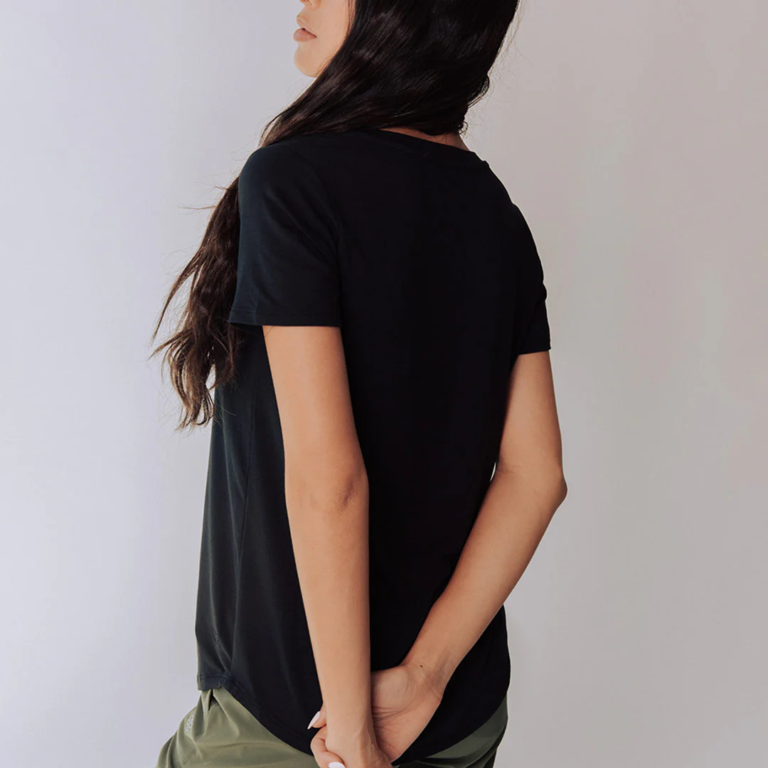 Basic Tee, Bamboo Black - Image 4