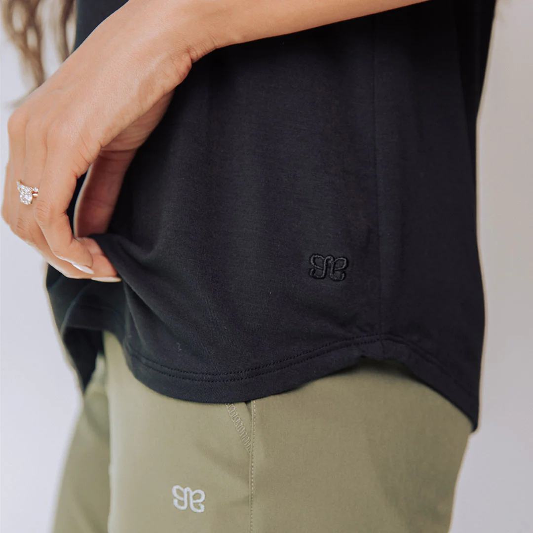 Basic Tee, Bamboo Black - Image 5