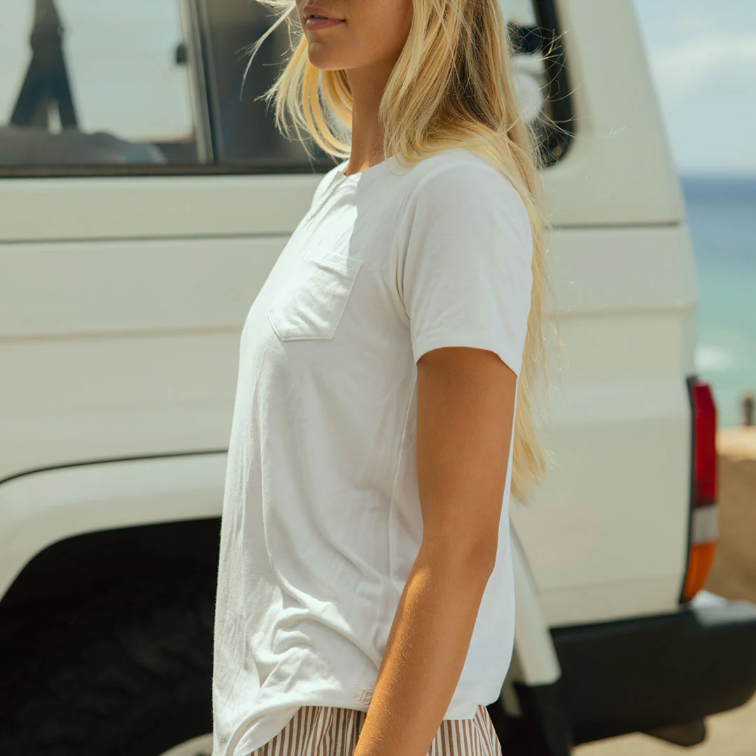 Basic Tee, Bamboo Ivory - Image 3