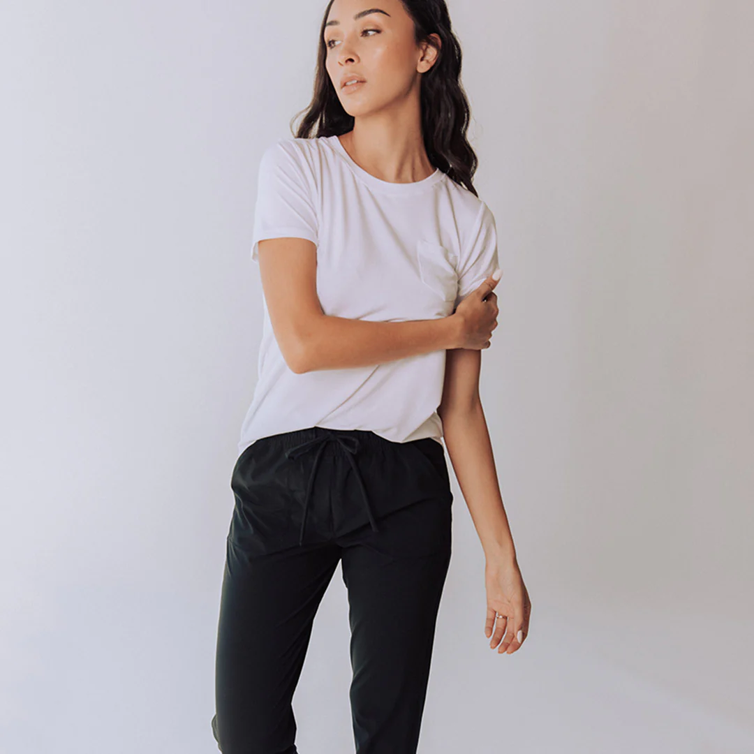 Basic Tee, Bamboo White - Image 3