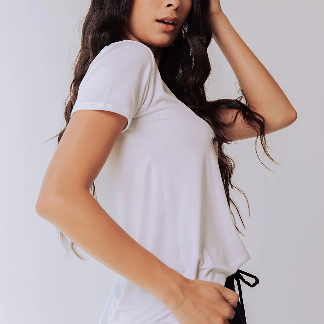 Basic Tee, Bamboo White - Image 6