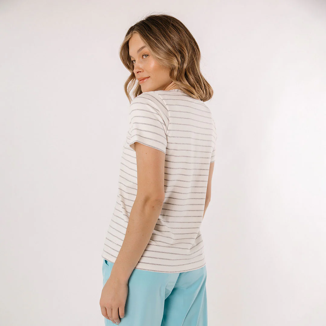 Basic Tee, Grey Venice Stripe - Image 3