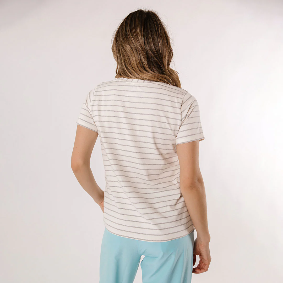Basic Tee, Grey Venice Stripe - Image 4