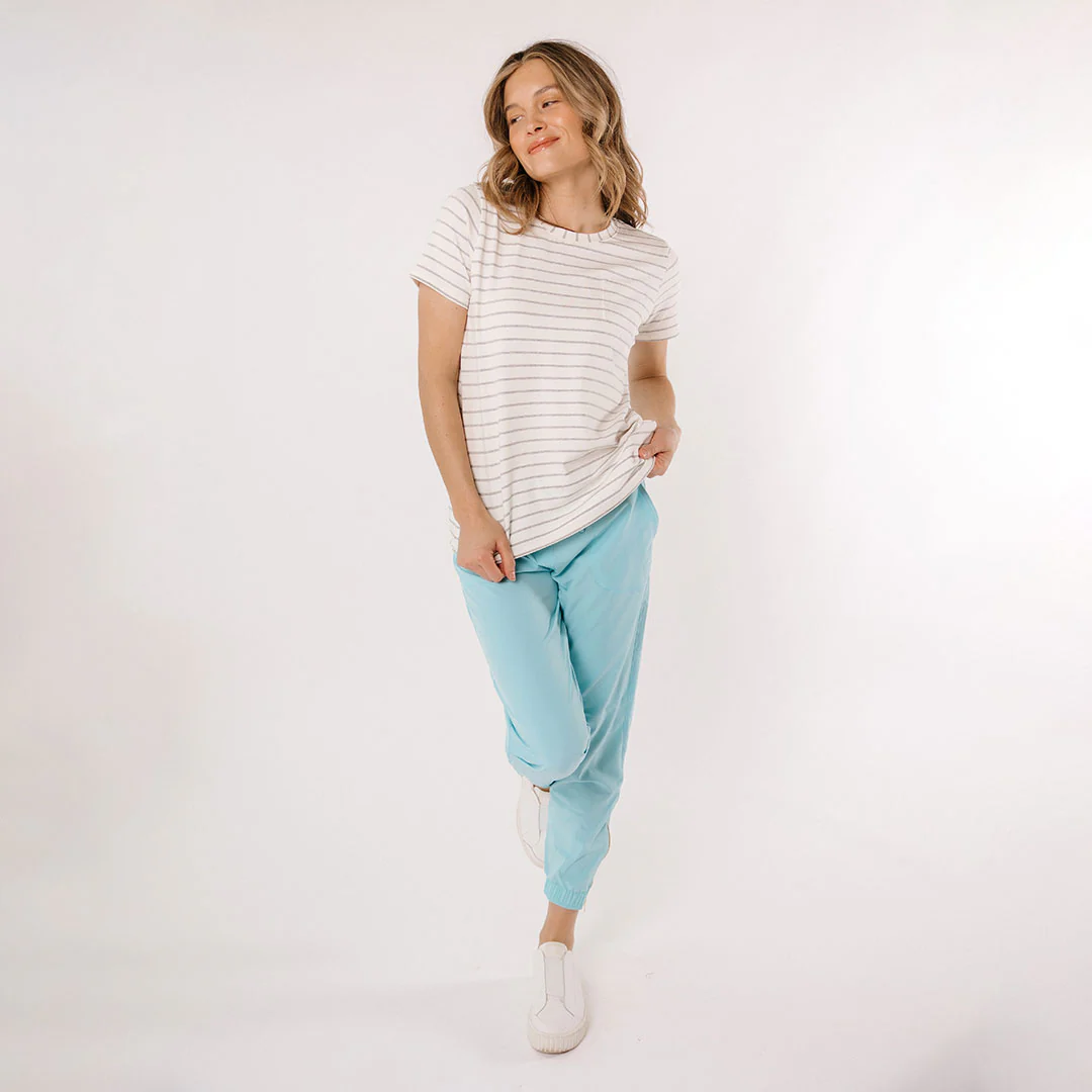 Basic Tee, Grey Venice Stripe - Image 6