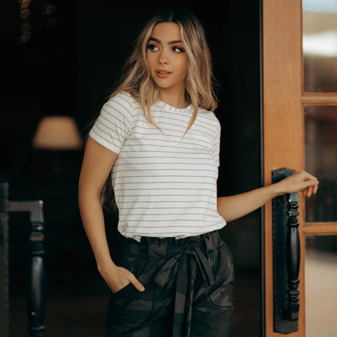 Basic Tee, Grey Venice Stripe - Image 8
