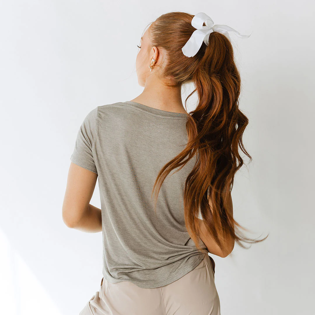 Basic Tee, Stone Chambray - Image 5