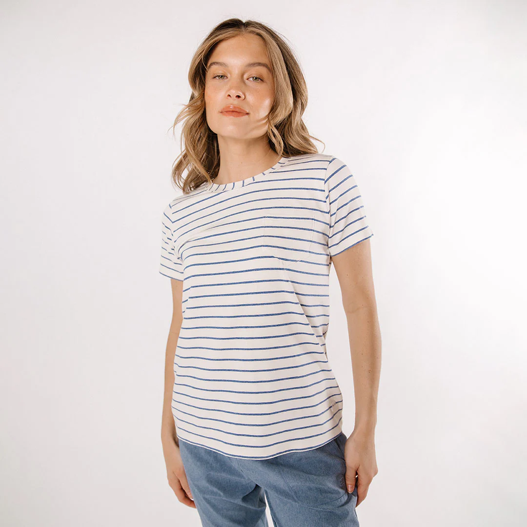 Basic Tee, Venice Stripe - Image 2