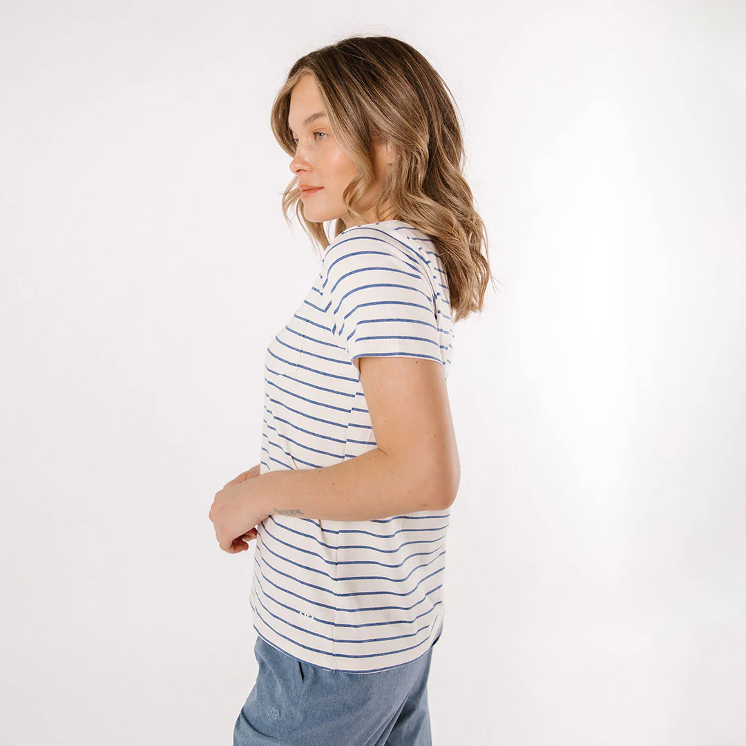 Basic Tee, Venice Stripe - Image 3