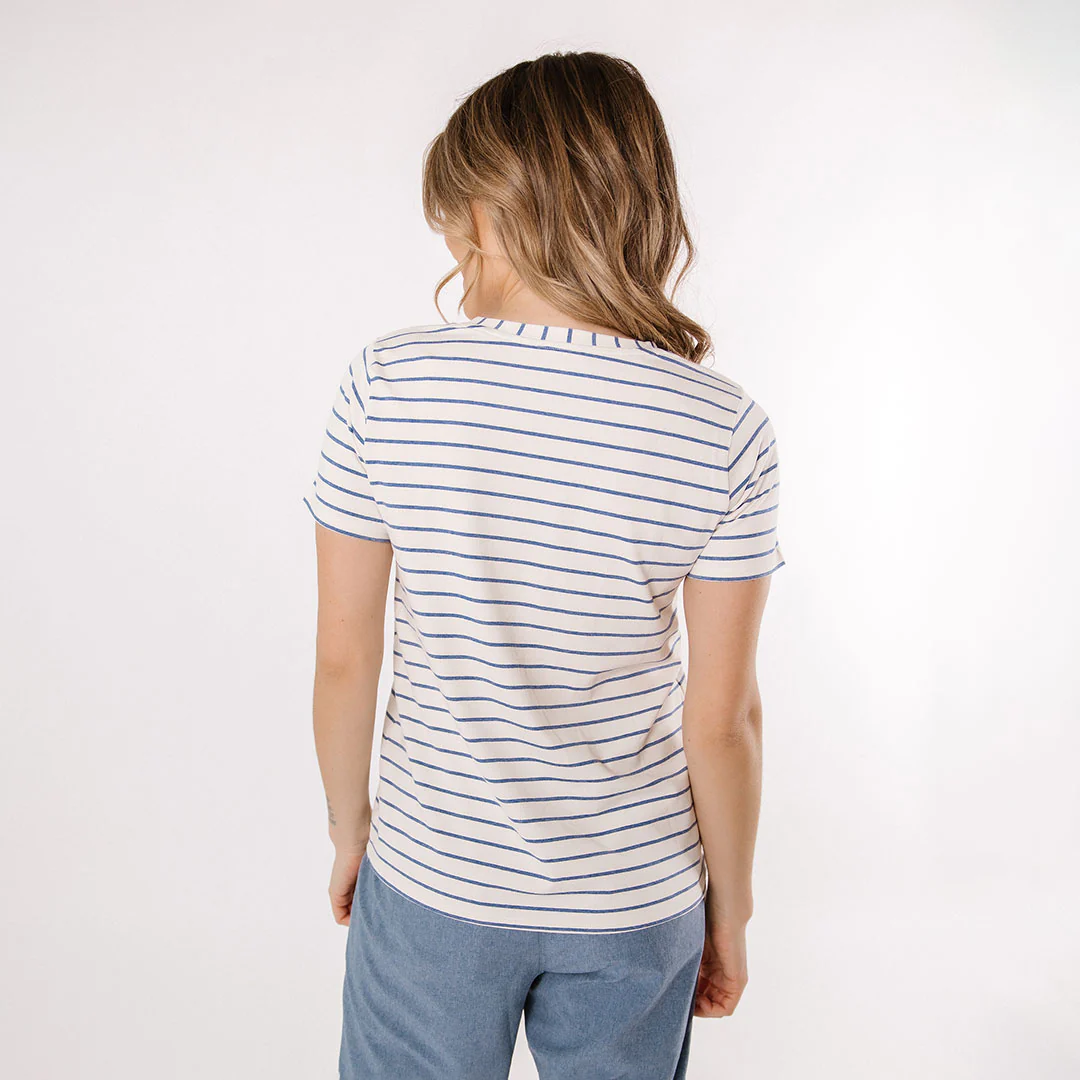 Basic Tee, Venice Stripe - Image 4