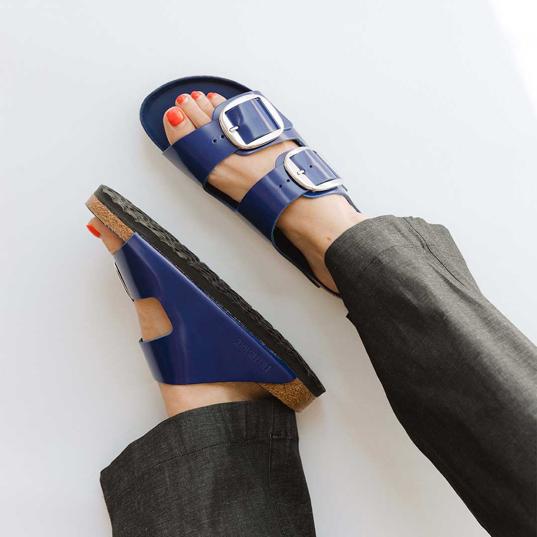 Birkenstock Arizona Big Buckle-High Shine Cobalt - Image 4