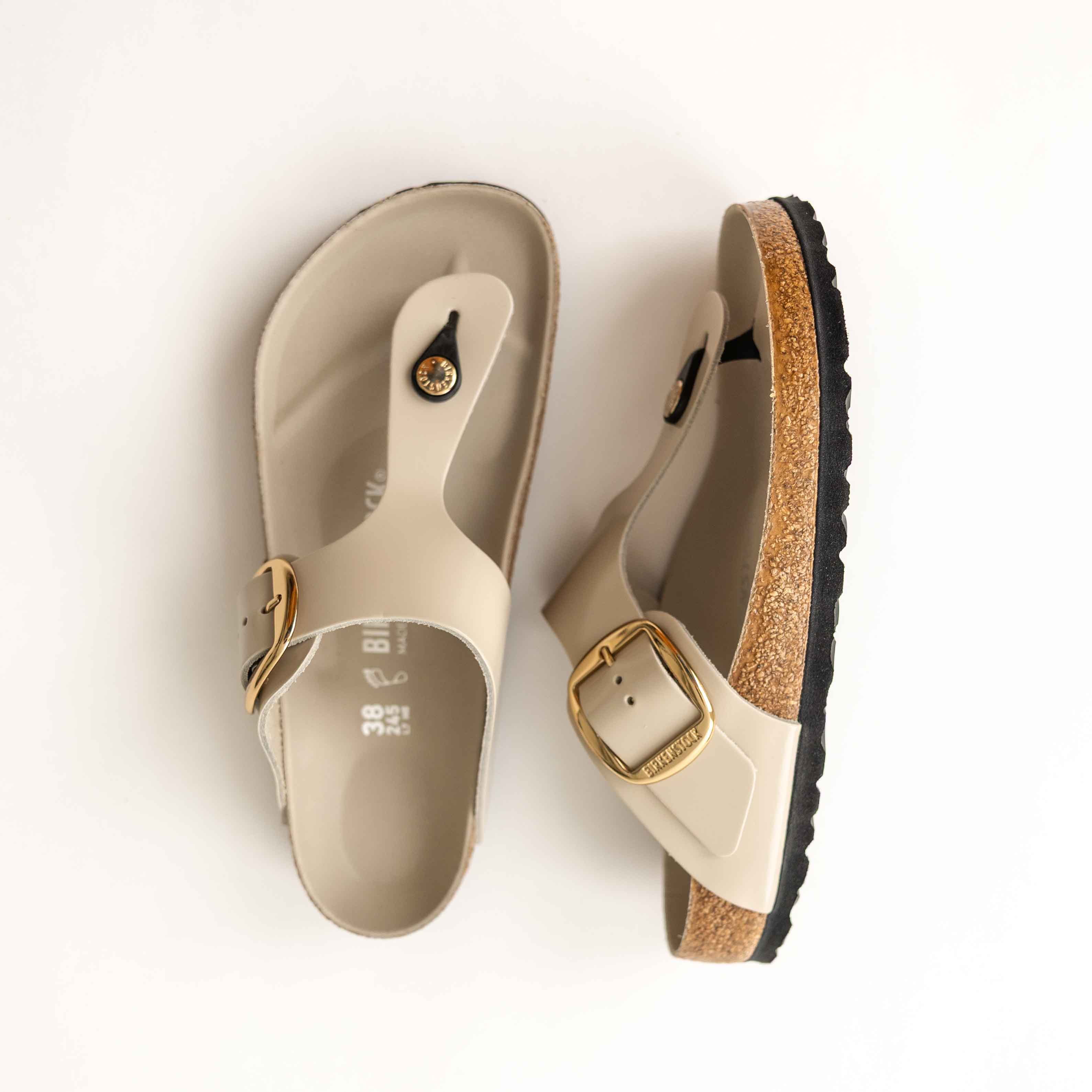 Birkenstock Gizeh Big Buckle-High Shine Oyster - Image 2