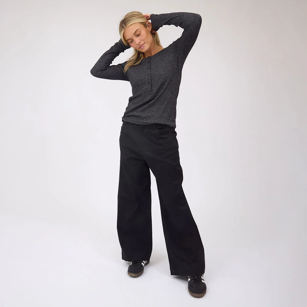 Black Canvas Trouser - Image 13