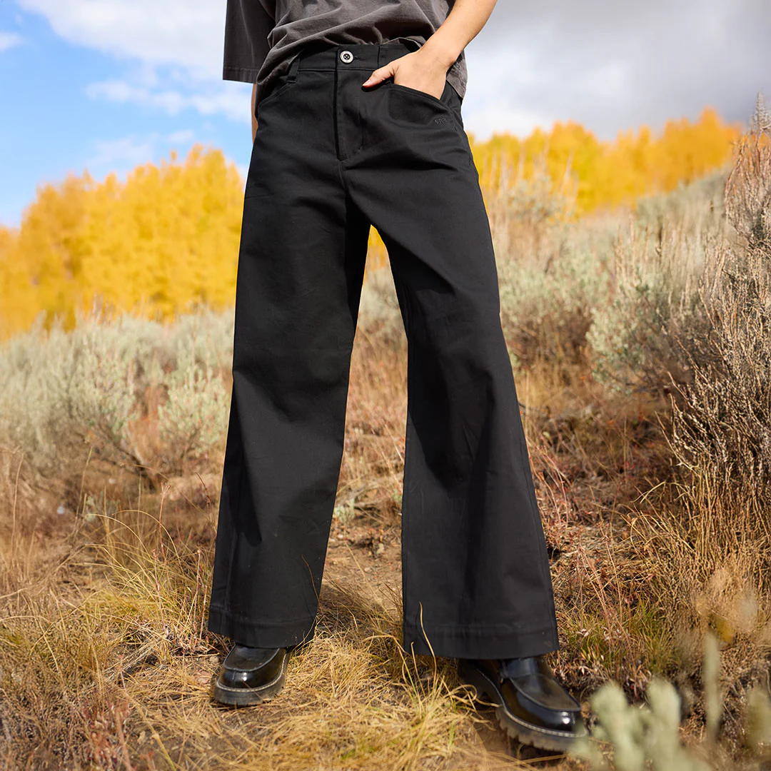 Black Canvas Trouser - Image 2