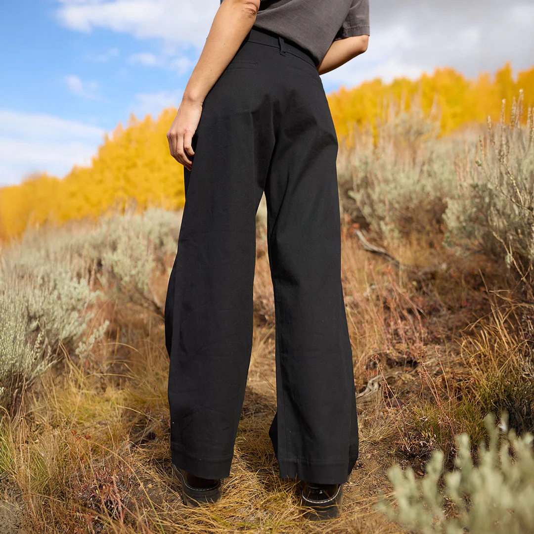 Black Canvas Trouser - Image 4