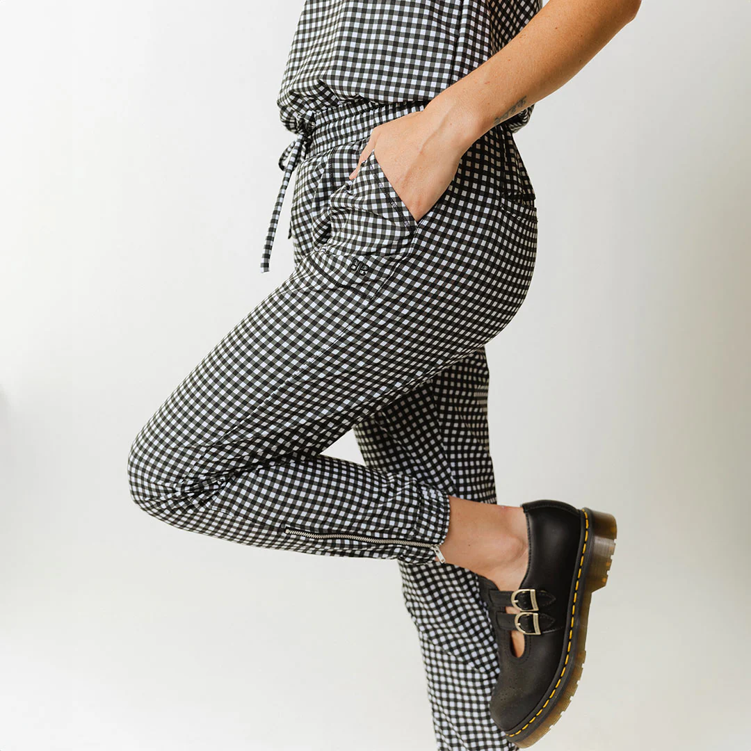 Black Check Jumpsuit - Image 6