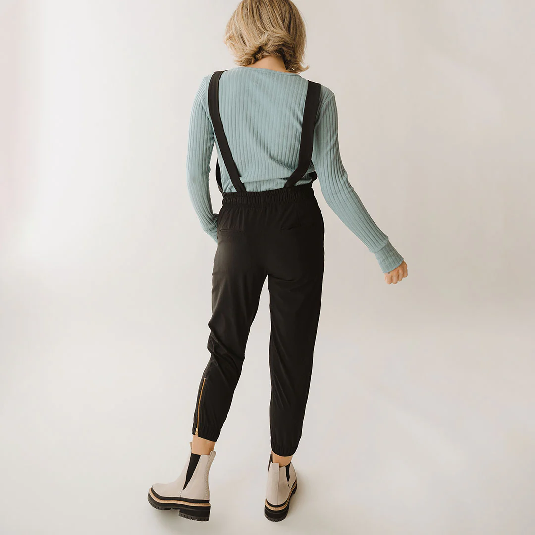 Black Classic Overall Jumpsuit - Image 3