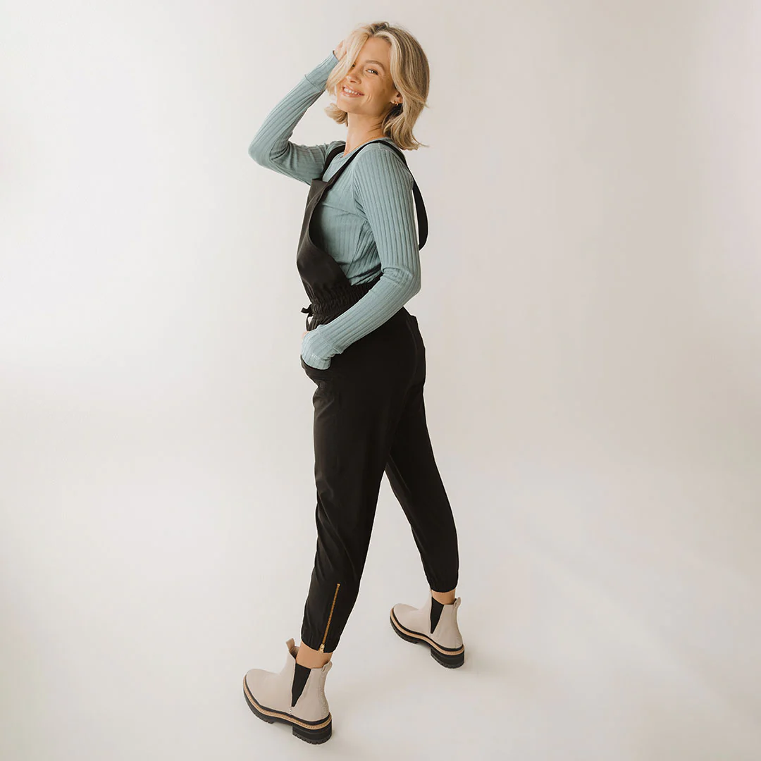 Black Classic Overall Jumpsuit - Image 4