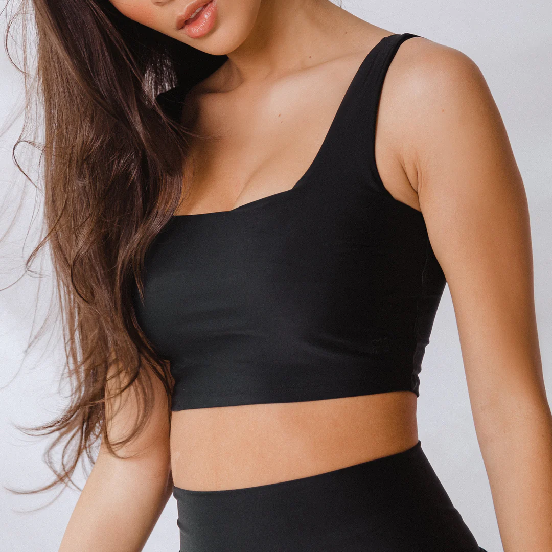 Black Olivia Swim Crop - Image 5