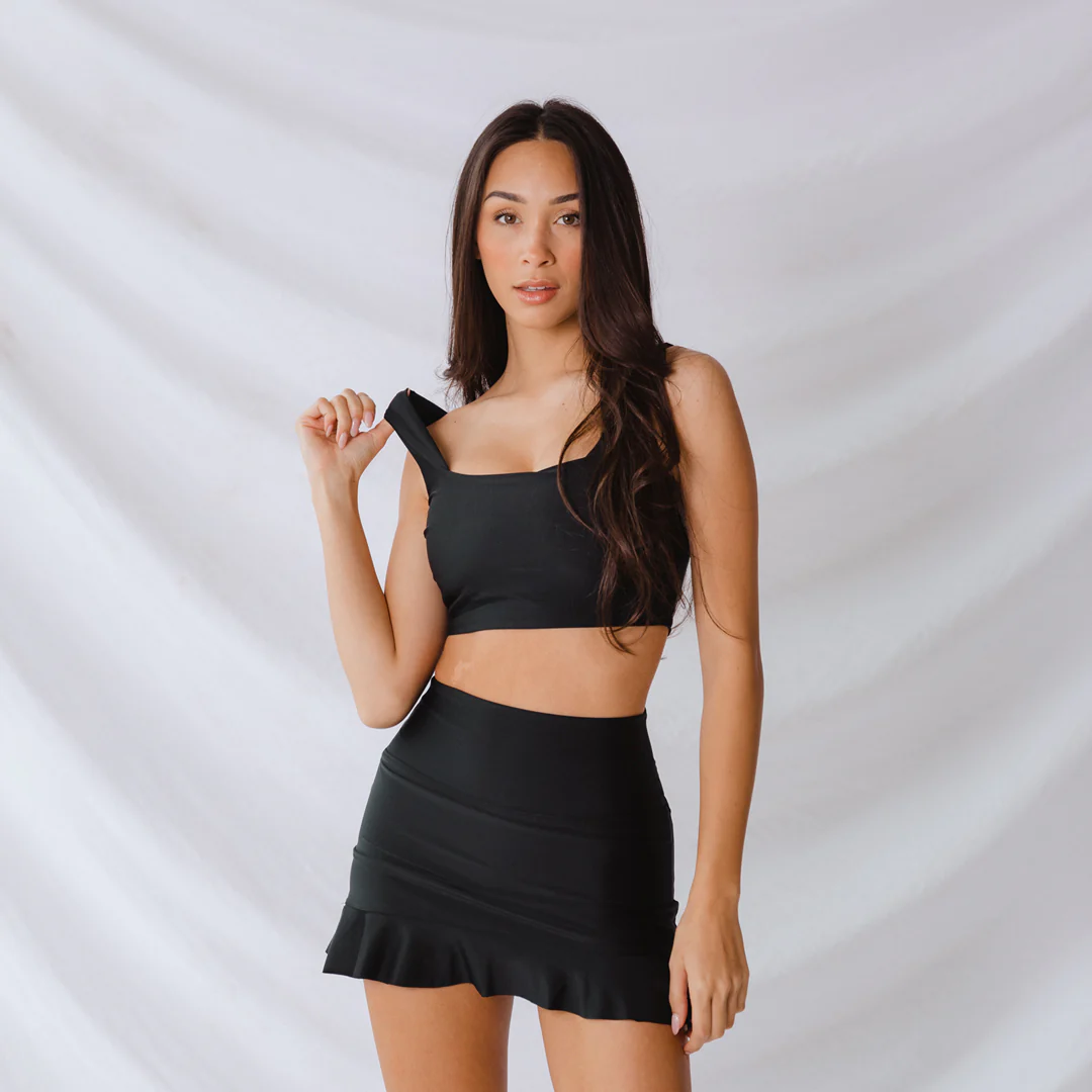 Black Olivia Swim Crop - Image 7
