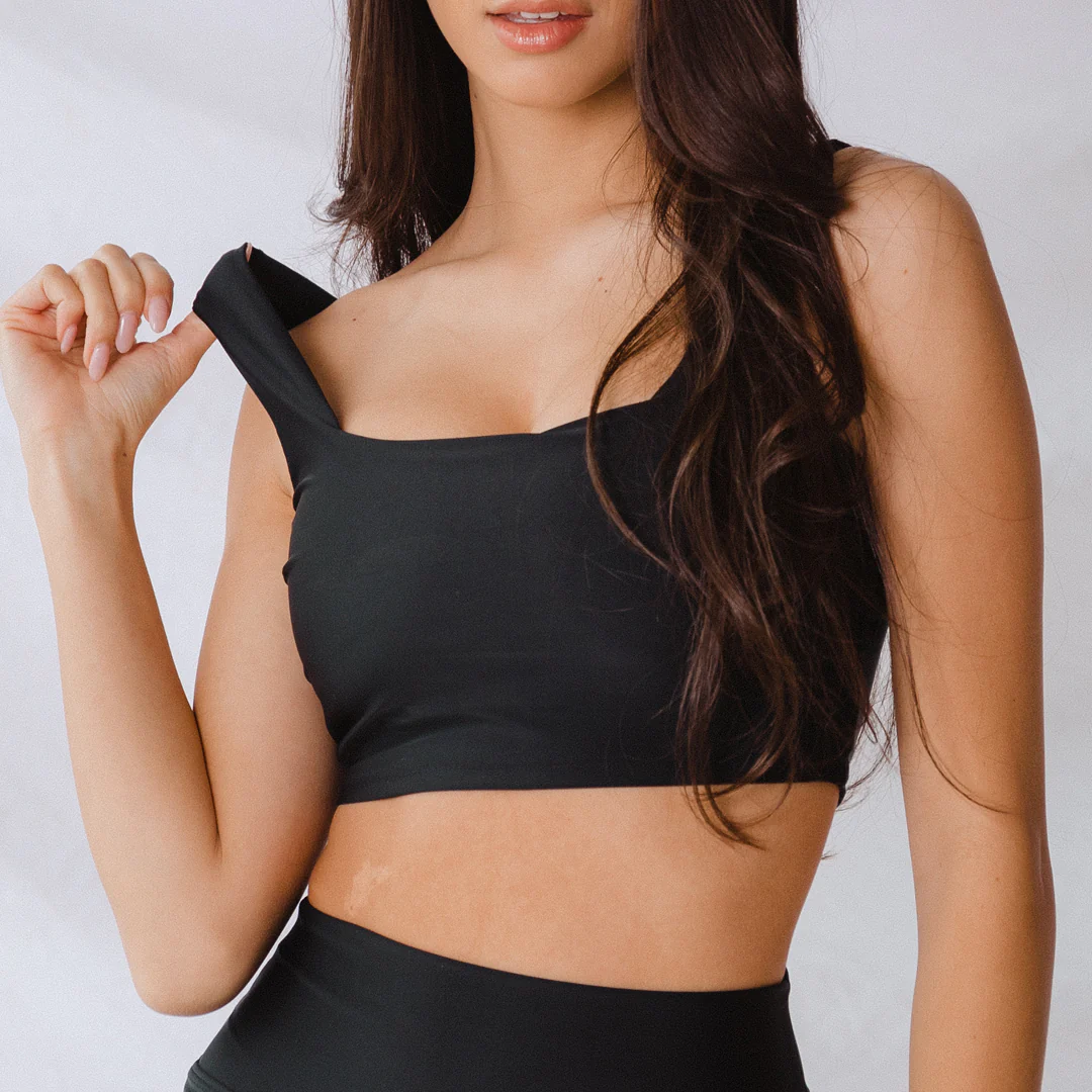 Black Olivia Swim Crop - Image 8